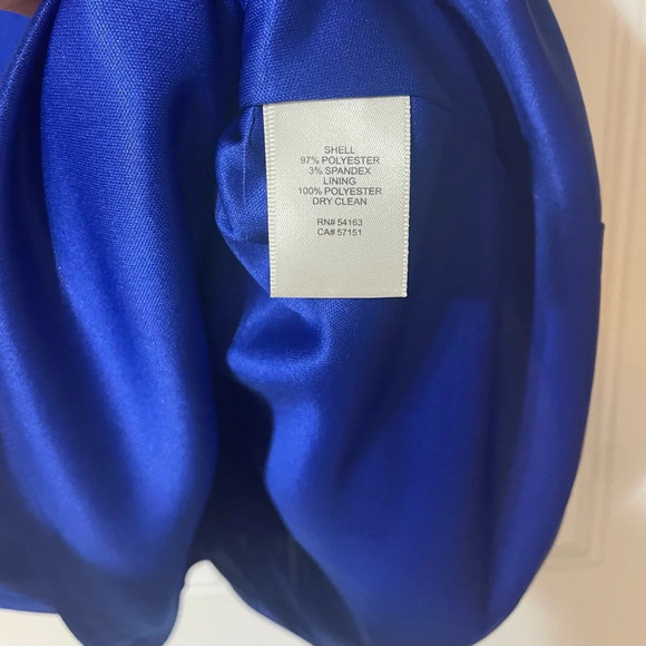 Eliza J Cobalt Blue Office Business Casual Dress With Pockets Size 6 - Picture 7 of 9